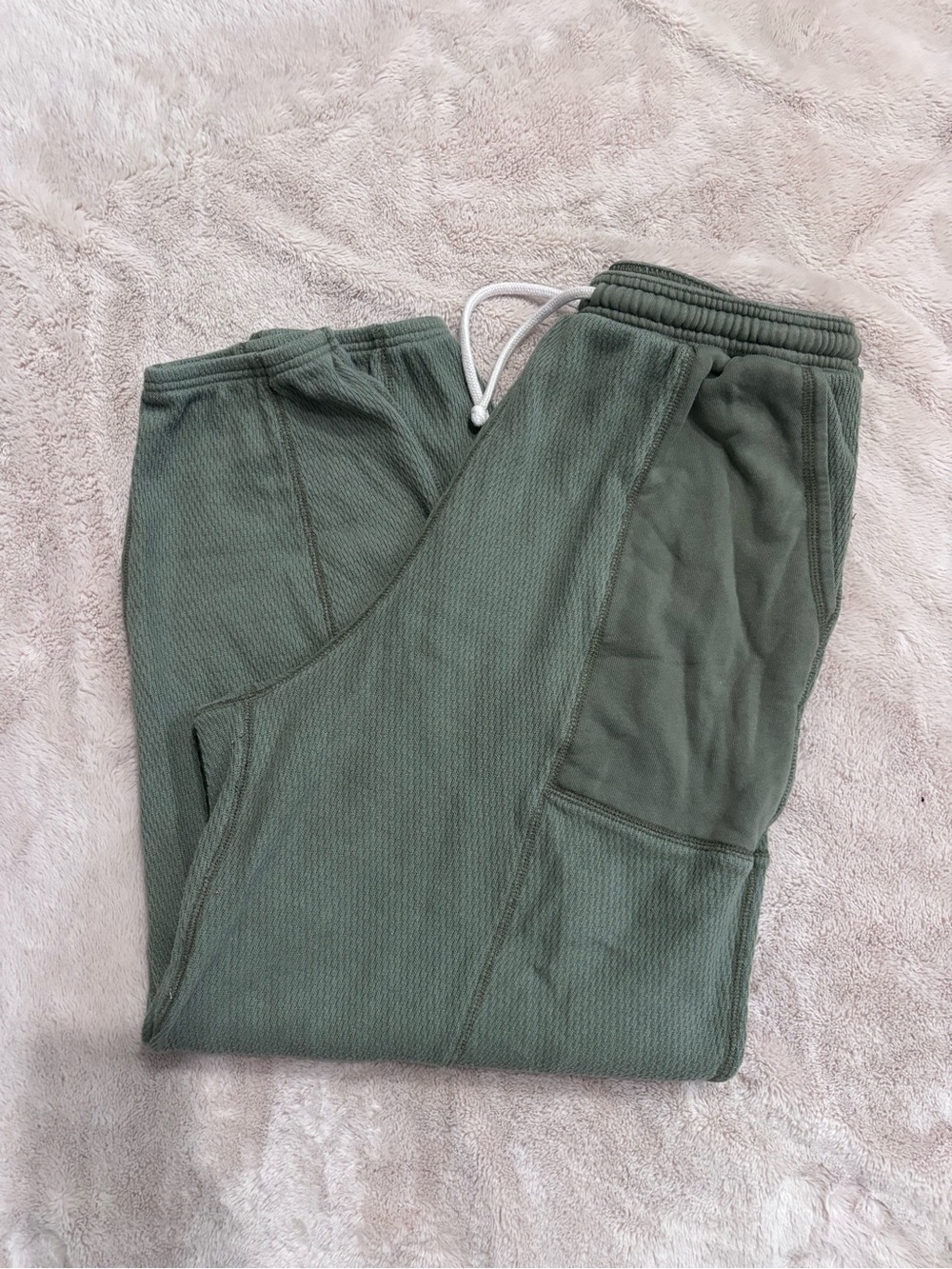 aerie Olive Green Knit Jogger Sweatpants